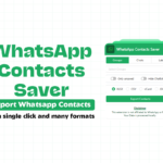 WhatsApp Contacts Saver