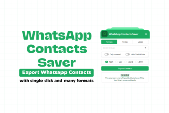 WhatsApp Contacts Saver