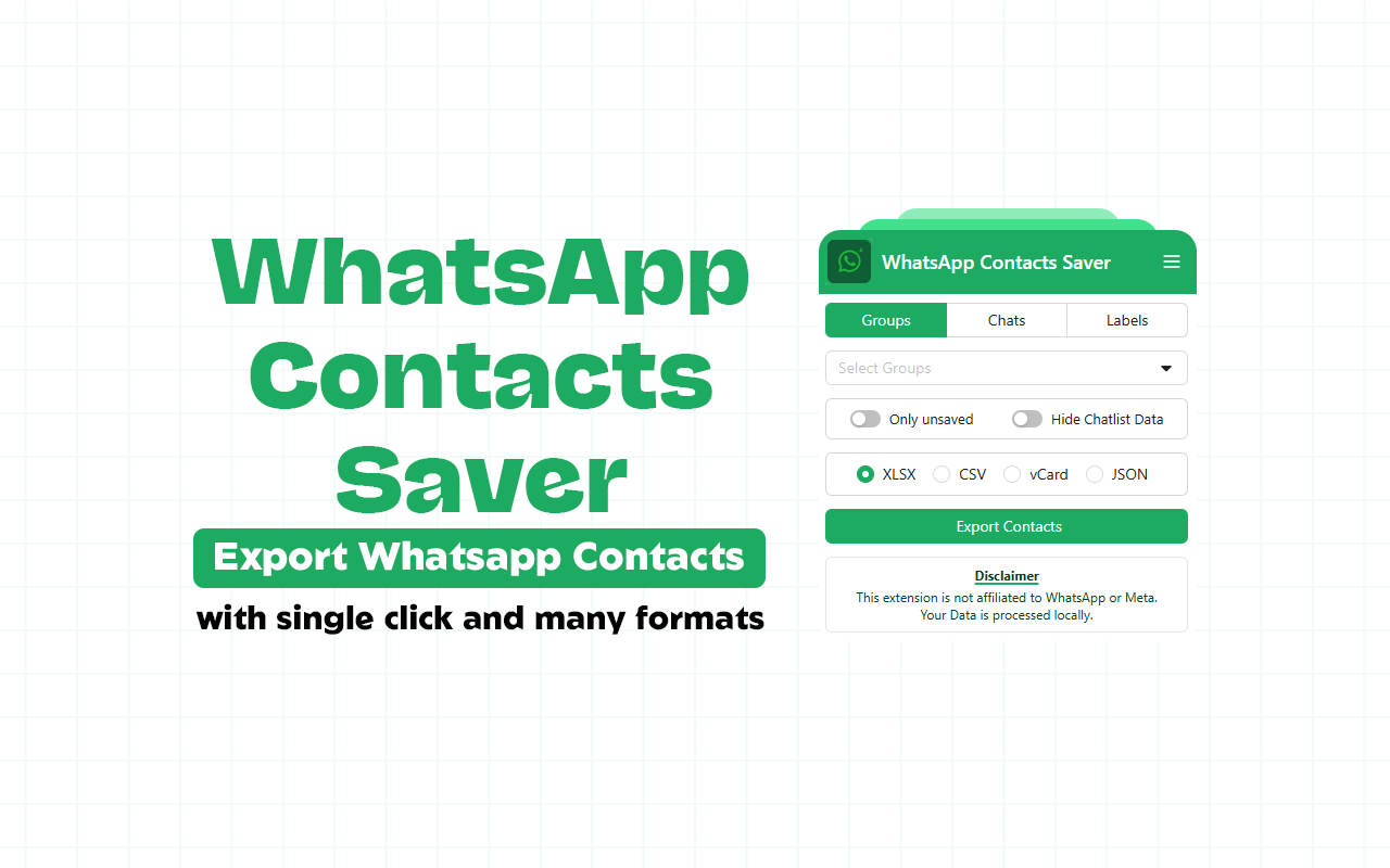 WhatsApp Contacts Saver