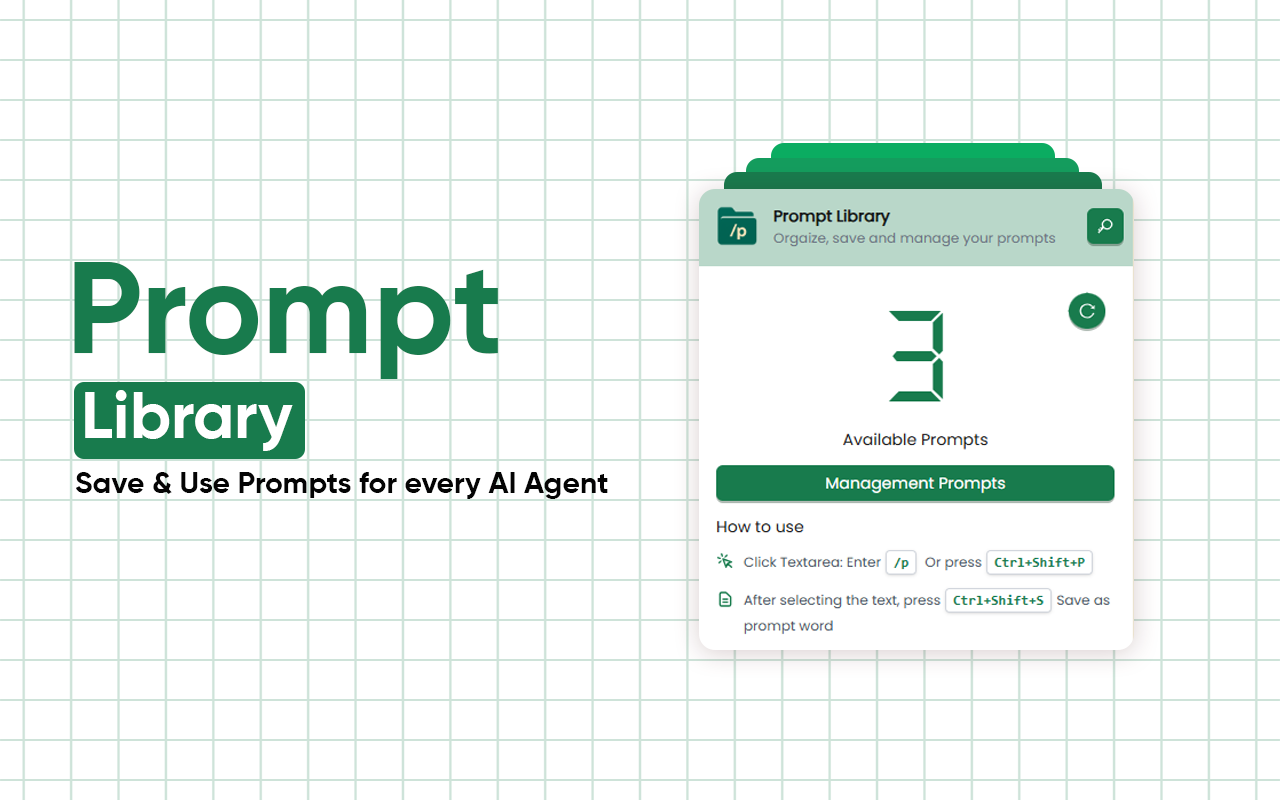 Prompt Library - Save and Organize your Prompts