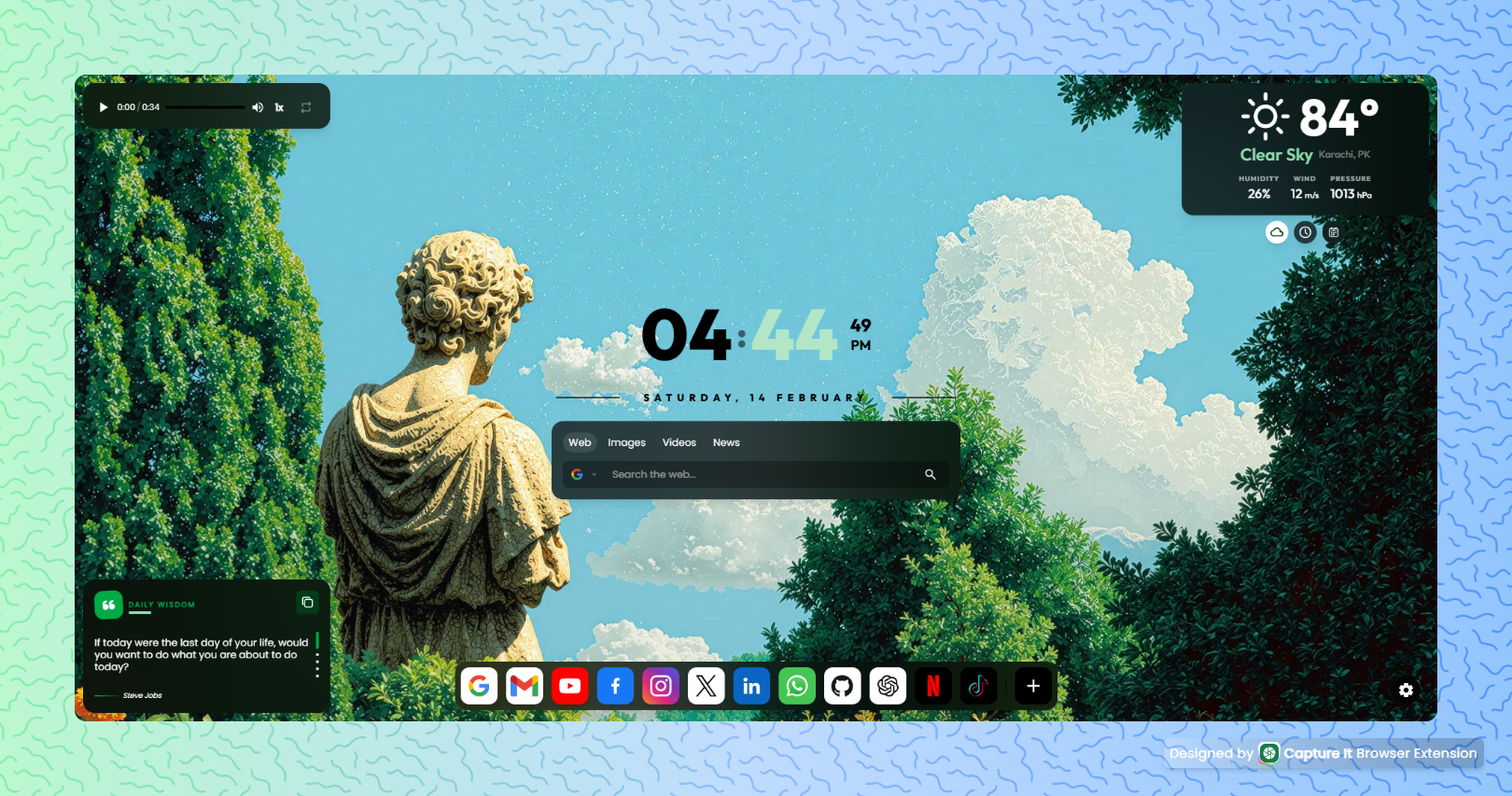 Glossy New Tab – Transform Your Chrome Experience - Softweb Tuts