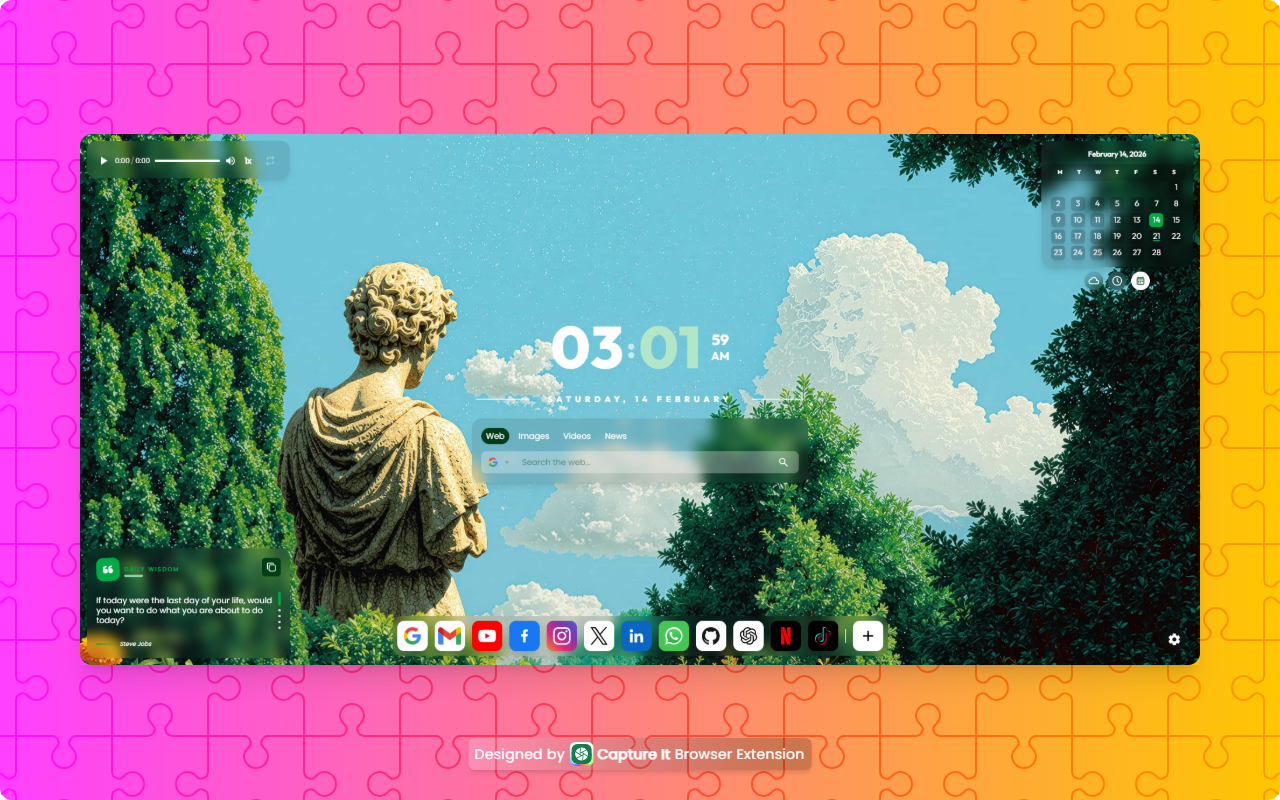 Glossy New Tab – Transform Your Chrome Experience - Softweb Tuts